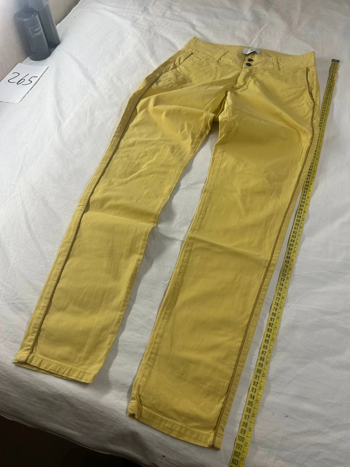 Pantalon Chino skinny geel les teinturiers maat 30 us / 40 fr – photo 4